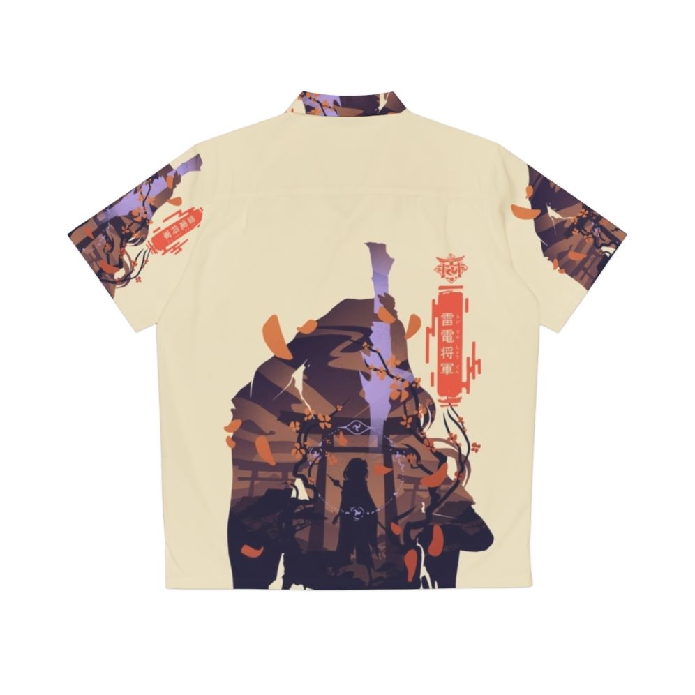 Genshin Impact Raiden Shogun Hawaiian Shirt - Back