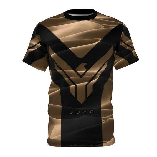 Dune movie-inspired t-shirt with abstract design