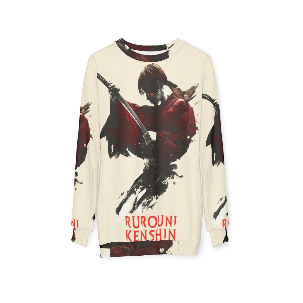 Himura Kenshin Rurouni Kenshin Samurai Sweatshirt - hanging