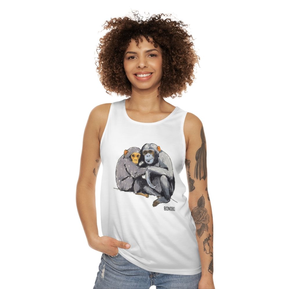 Bonobo unisex tank top with band logo - women