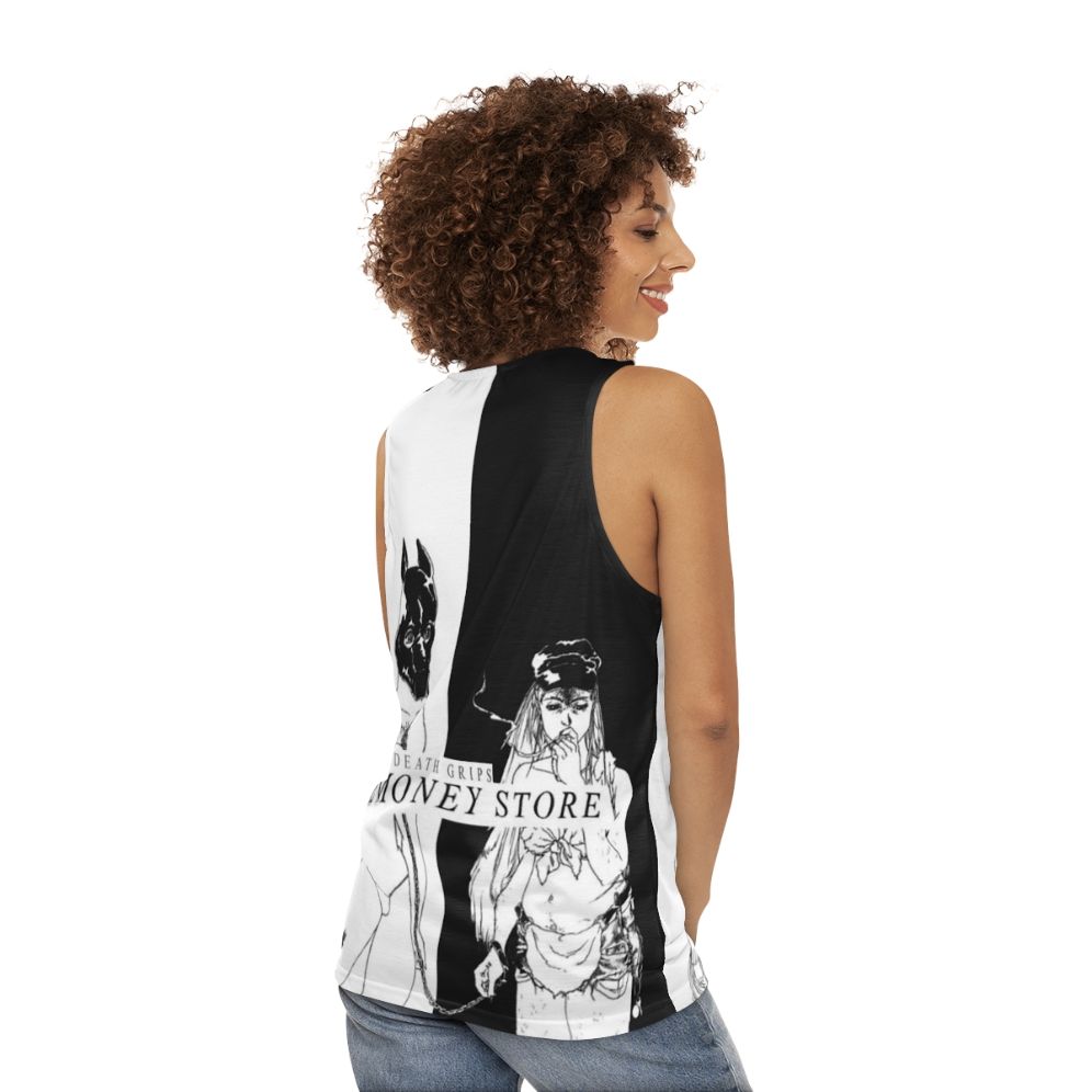 Death Grips The Money Store Unisex Tank Top - women back