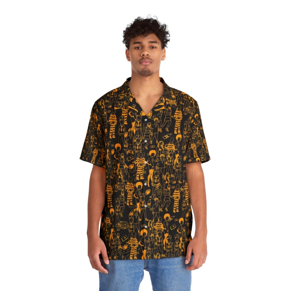 Never Story Hawaiian Shirt - Music Inspired Streetwear - People Front