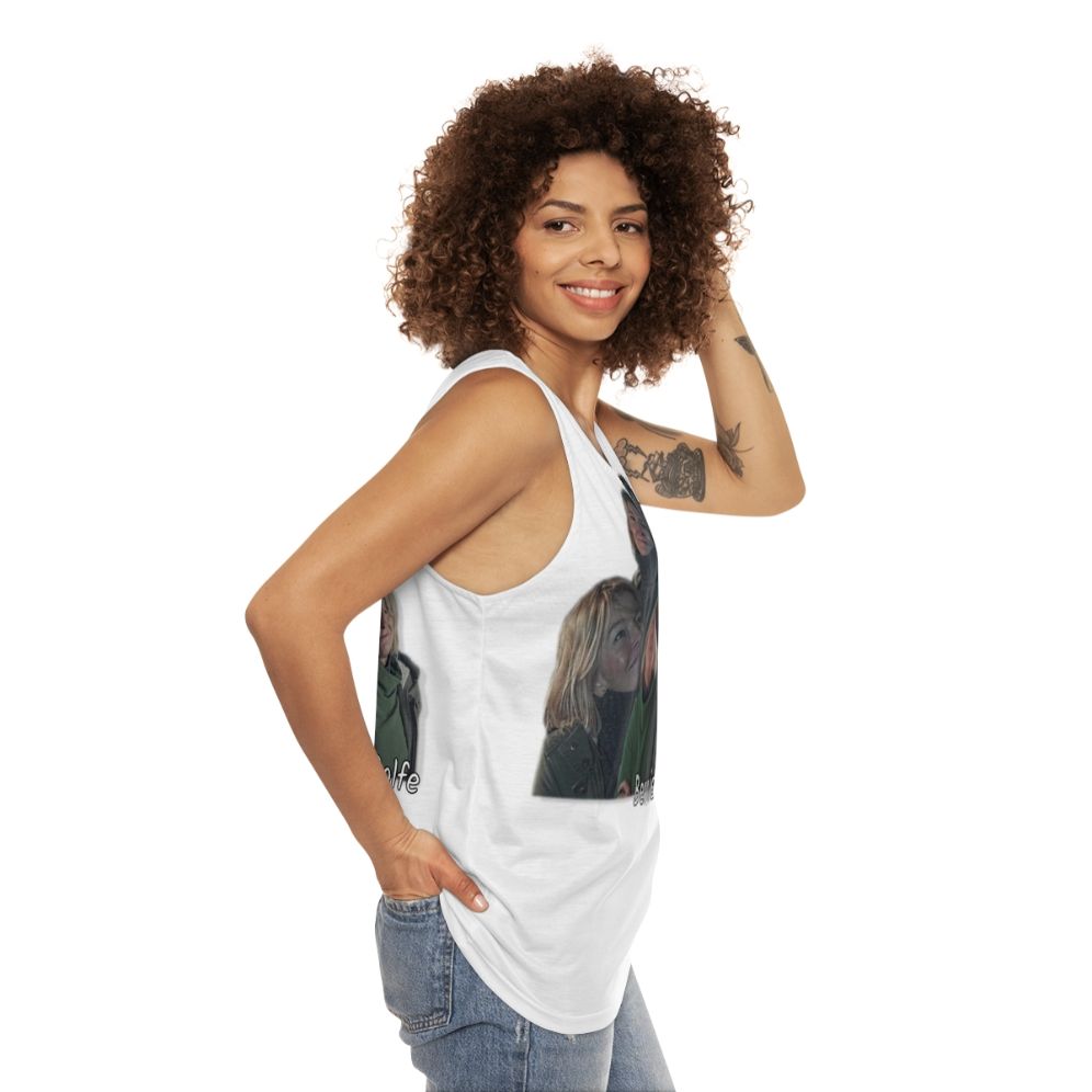 Bernie Wolfe Unisex Tank Top for Holby City Fans - women side