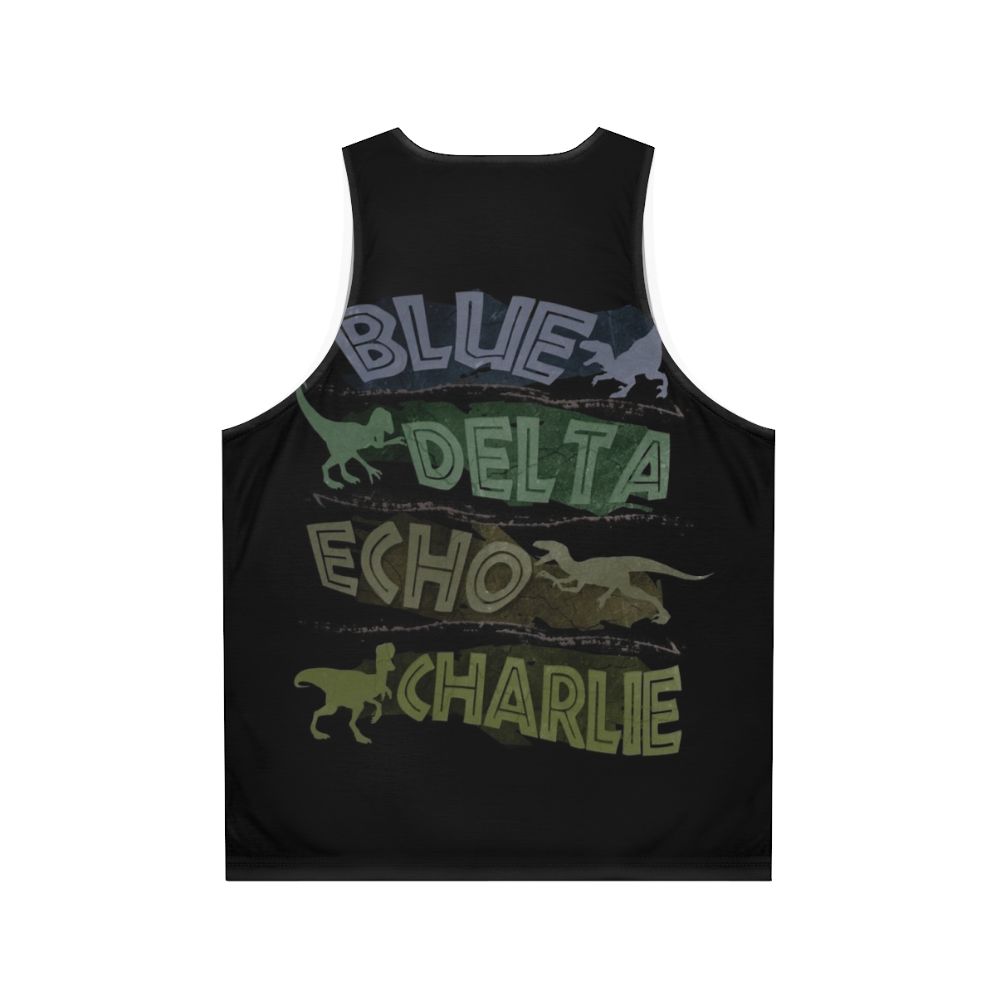 Jurassic Park Raptor Squad Unisex Tank Top - Back