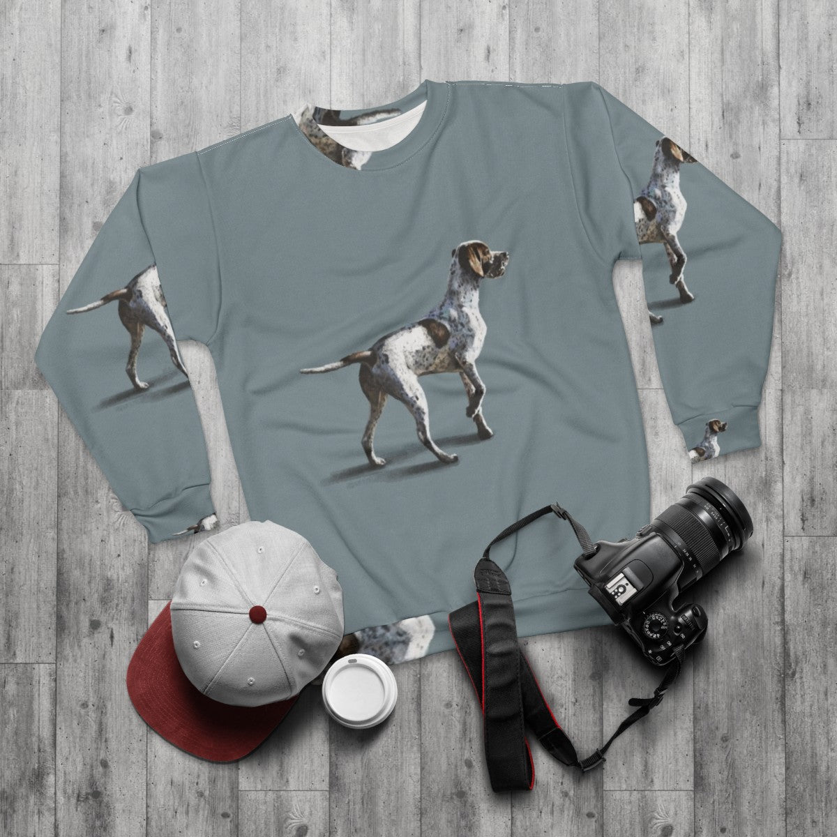 Pointer Dog Sweatshirt - flat lay