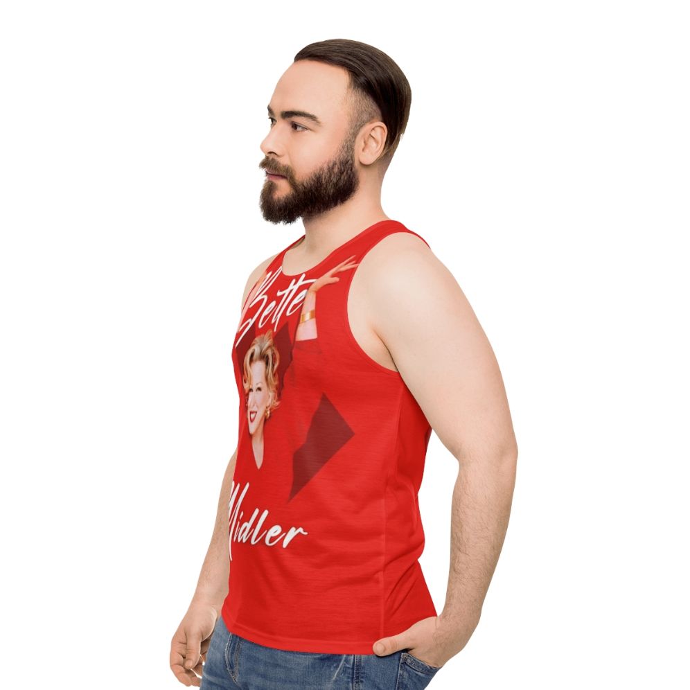 Bette Midler Divine Miss M Unisex Tank Top - men side