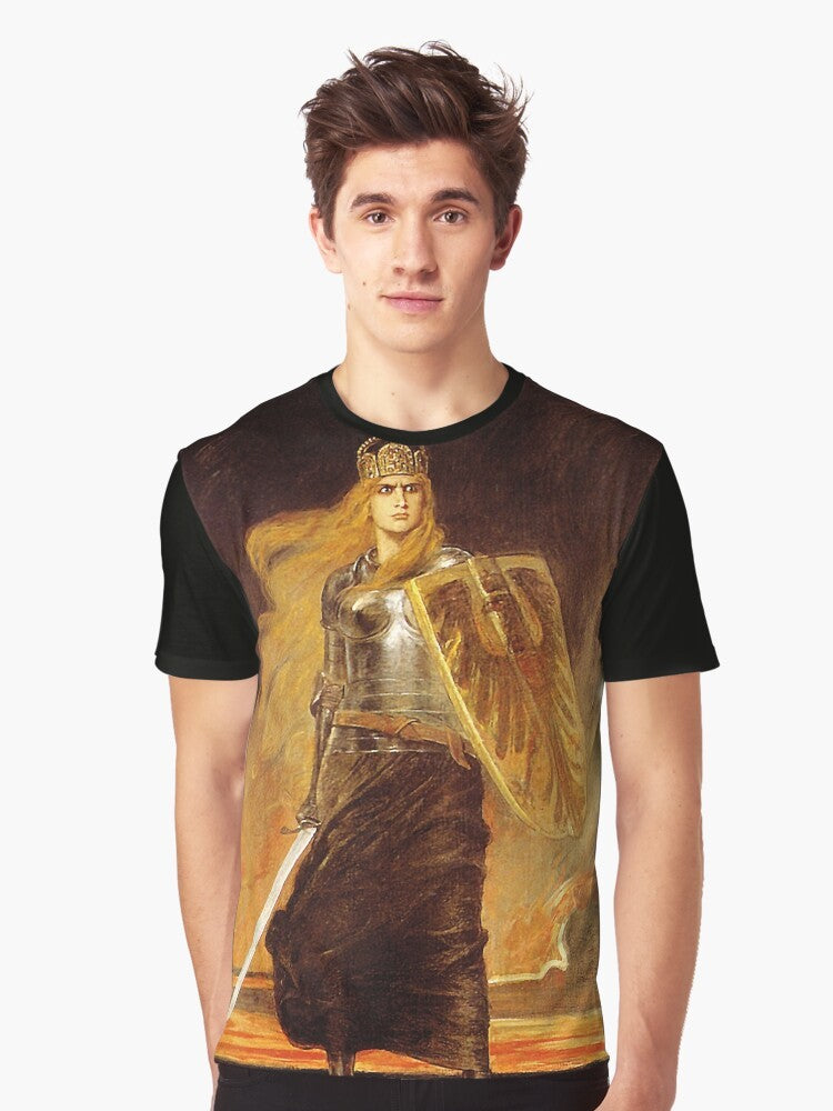 Vintage-style t-shirt featuring the Germania figure and German eagle from 1914 - Men