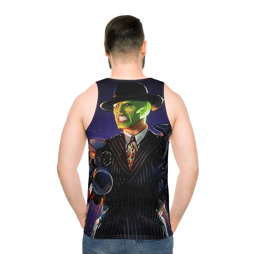 The Mask Unisex Green Superhero Tank Top - men back