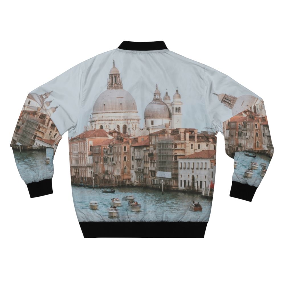 Fashionable bomber jacket with Venice, Italy design - Back