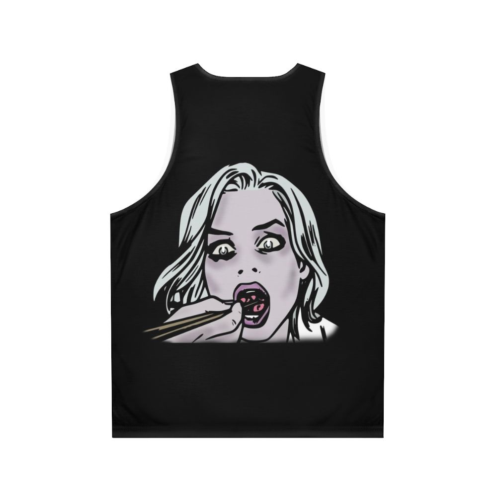 Izombie comic book style zombie tank top - Back