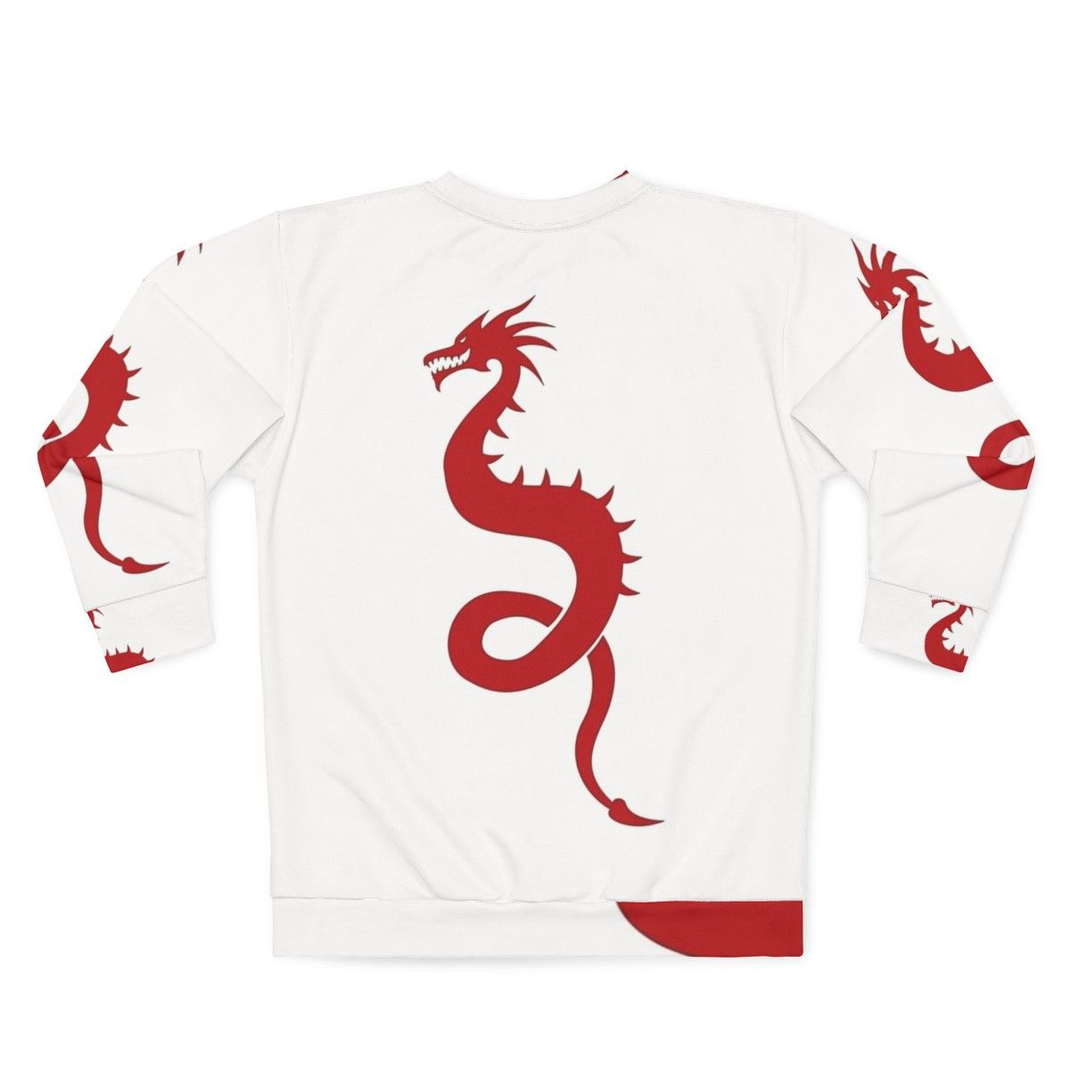 Legendary Animals Dragon Silhouette Cool Sweatshirt - Back