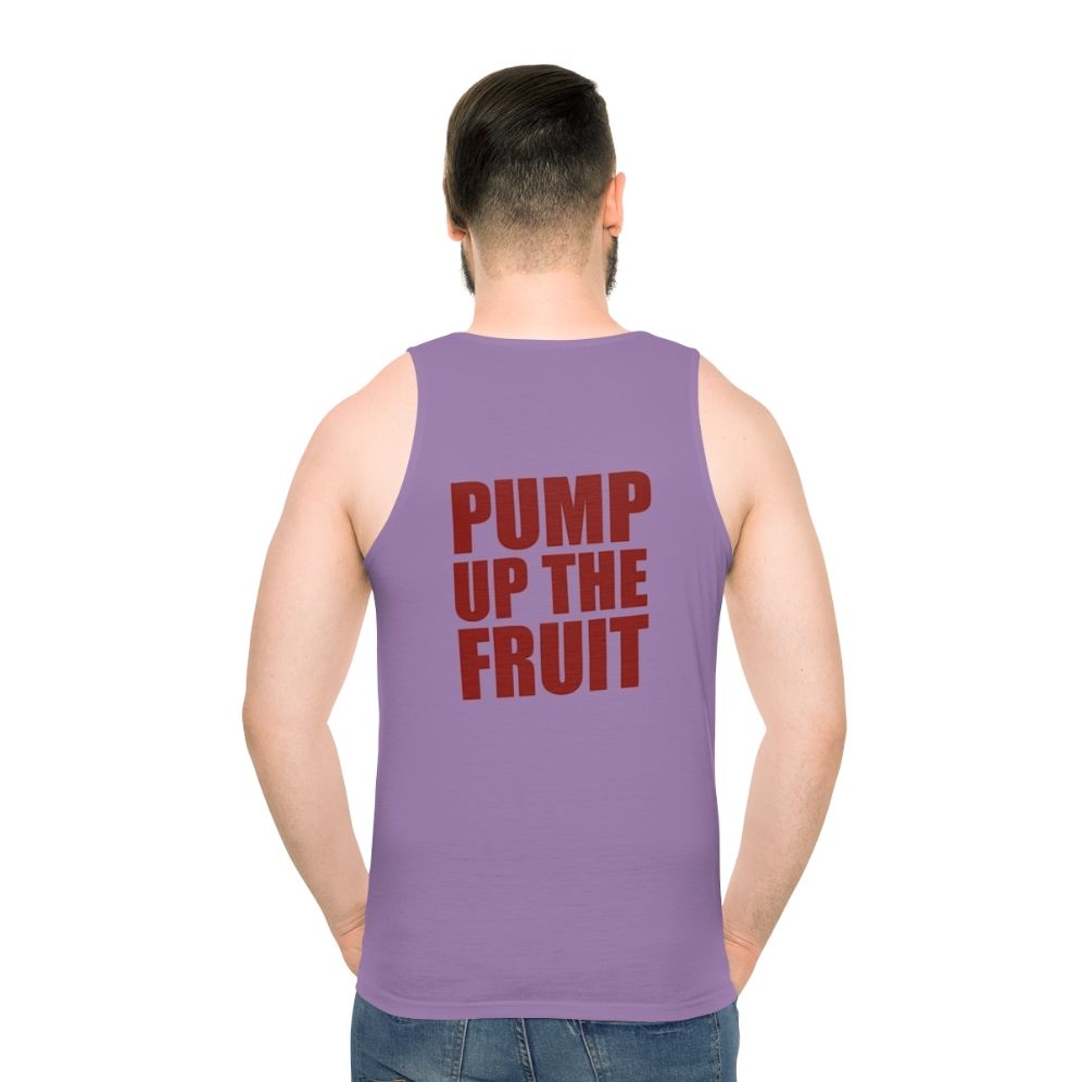 Unisex Icarly 'Pump Up The Fruit' Penny Tee Tank Top - men back