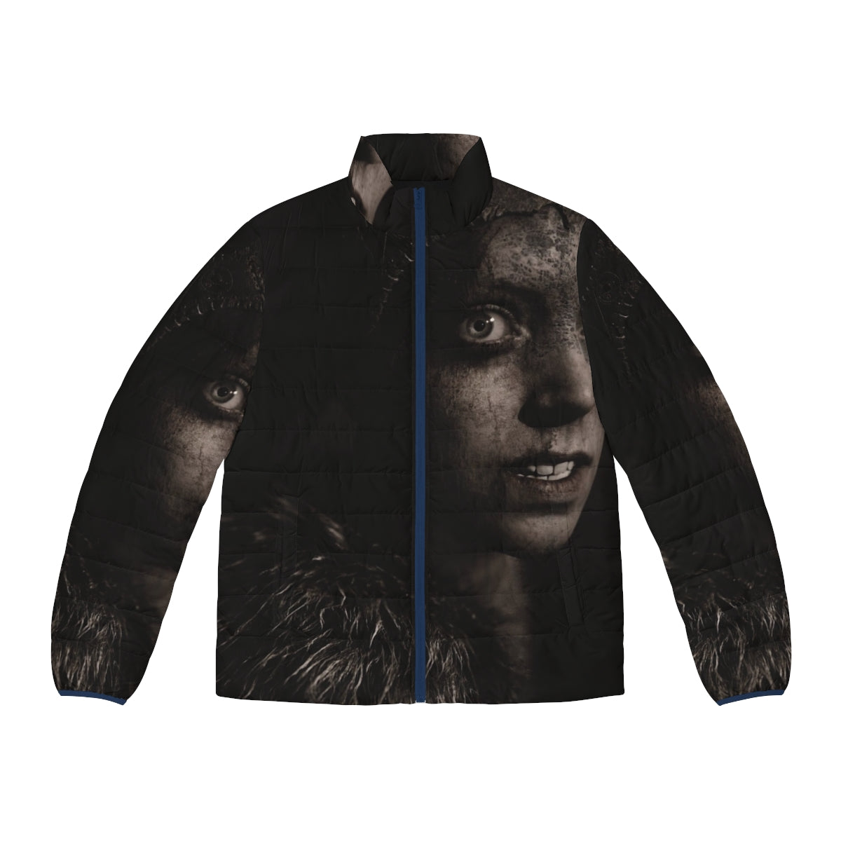 Hellblade Senua Puffer Jacket - Cozy and stylish winter wear inspired by the Nordic video game Senua's Sacrifice