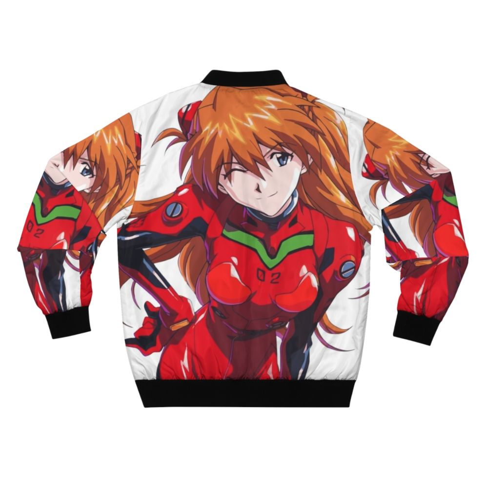 Asuka Langley Soryu Evangelion Anime Inspired Bomber Jacket - Back