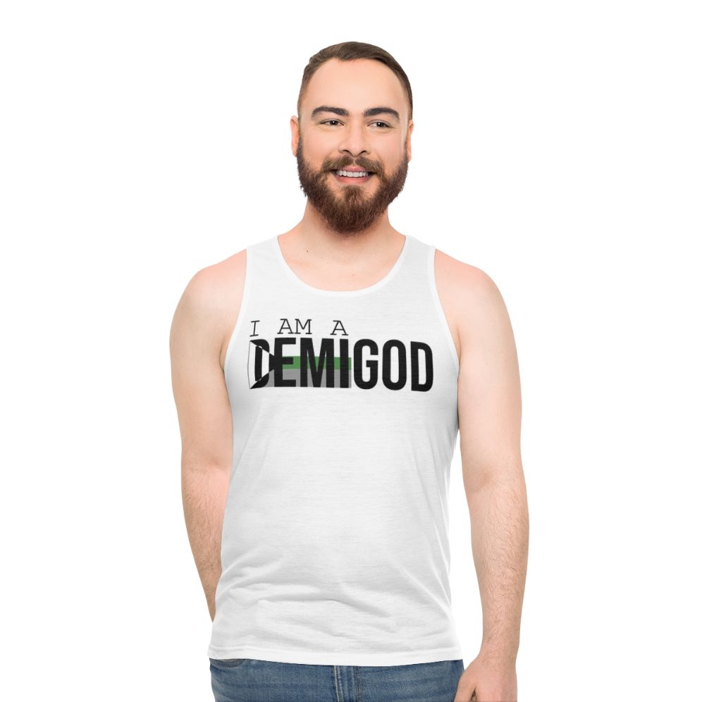 Demi-romantic pride unisex retro airline tank top - men