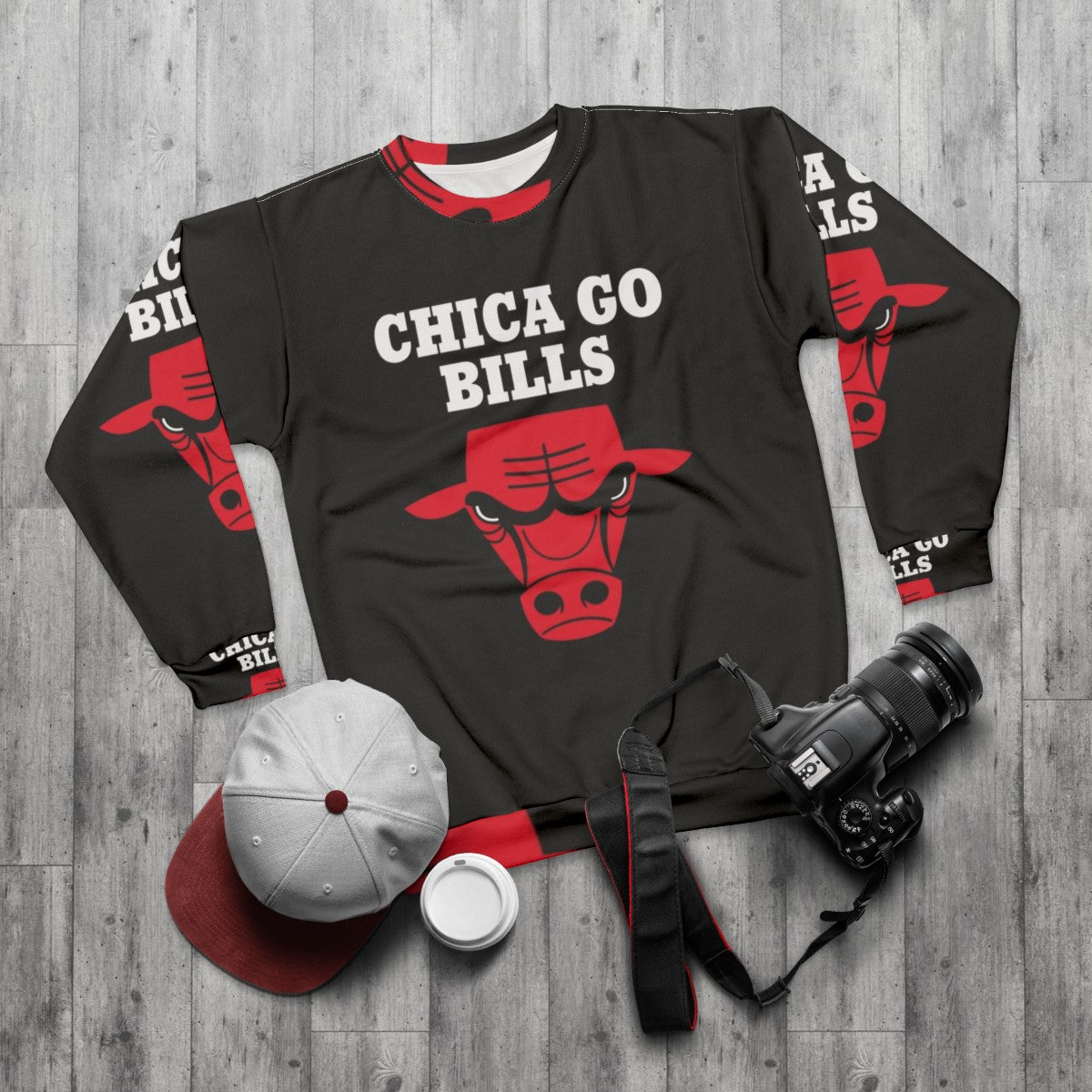 Chicago Bills graphic sweatshirt - flat lay