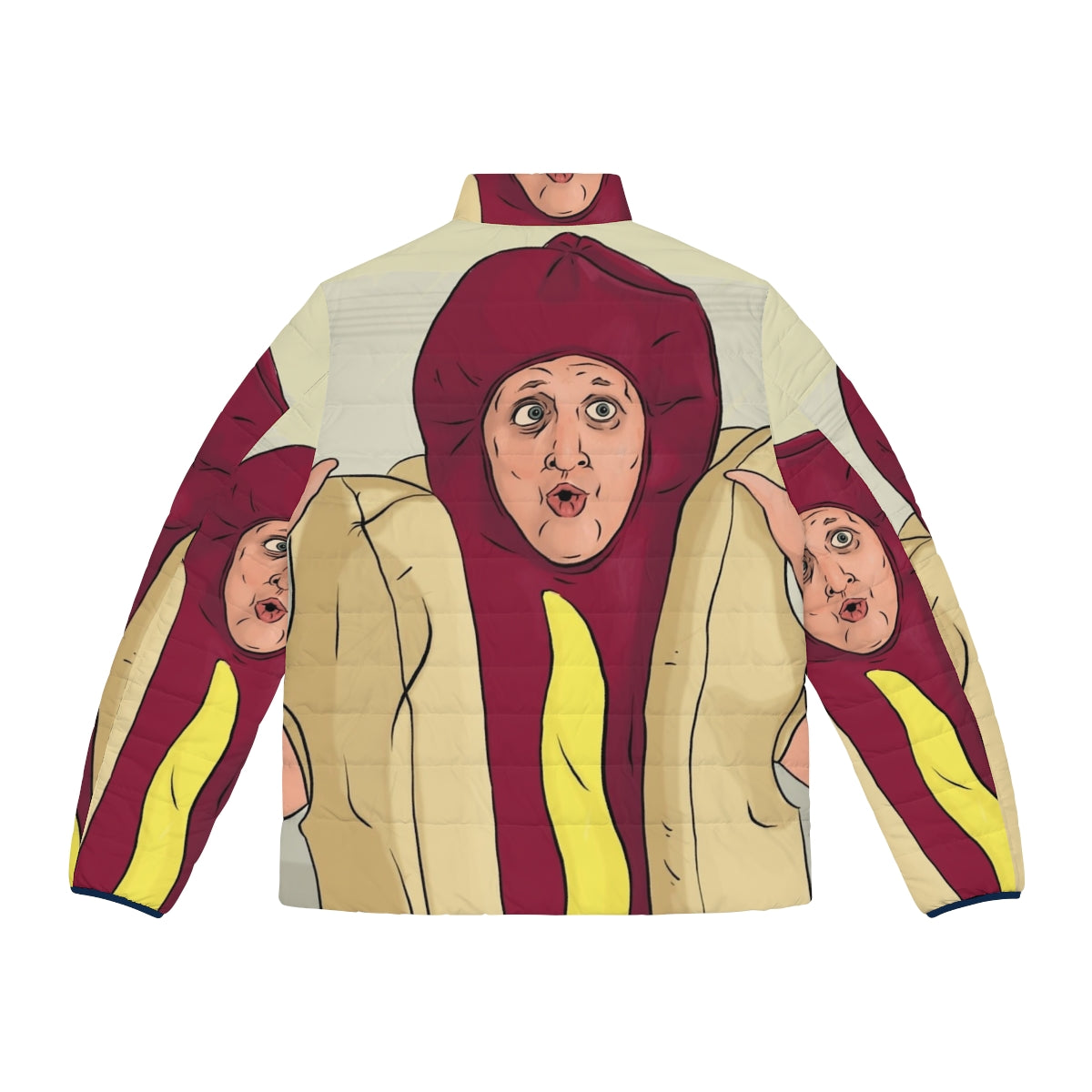 Puffer jacket in a comedy-inspired design - Back