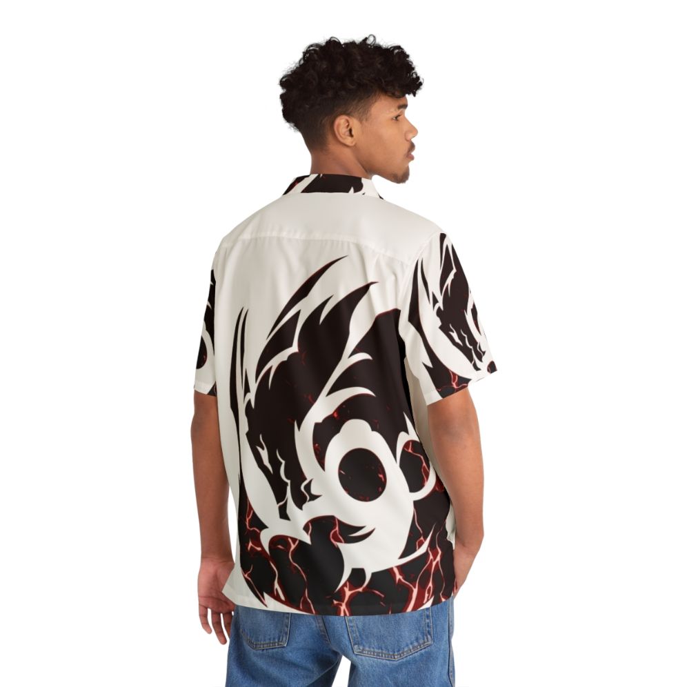 Legendary black lightning dragon Hawaiian shirt - People Back