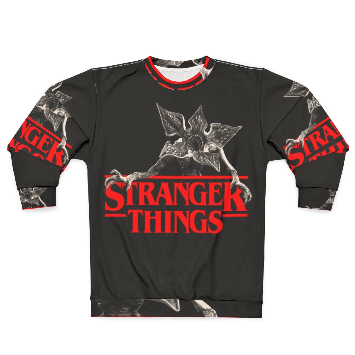 Stranger Things Demogorgon Sweatshirt - Upside Down Themed Netflix Series Apparel