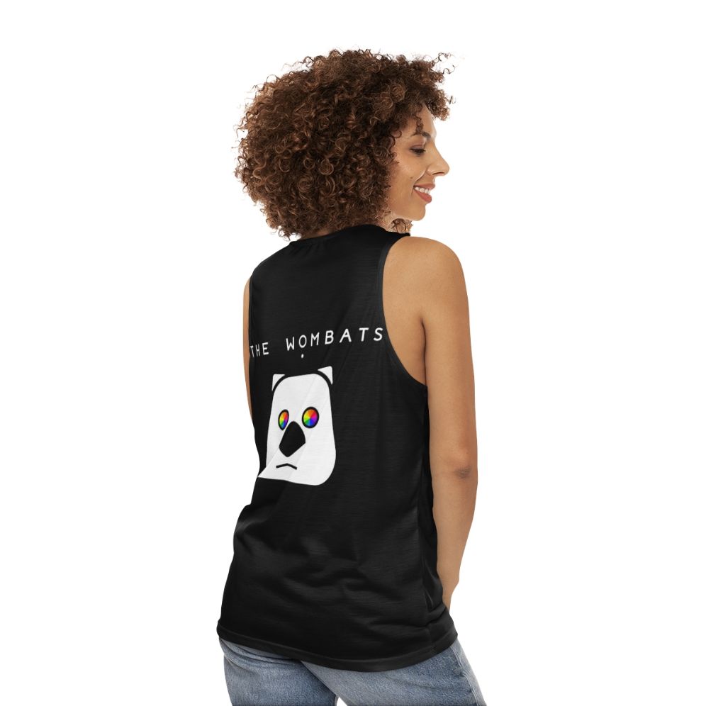 Wombat Drawing Unisex Tank Top - women back