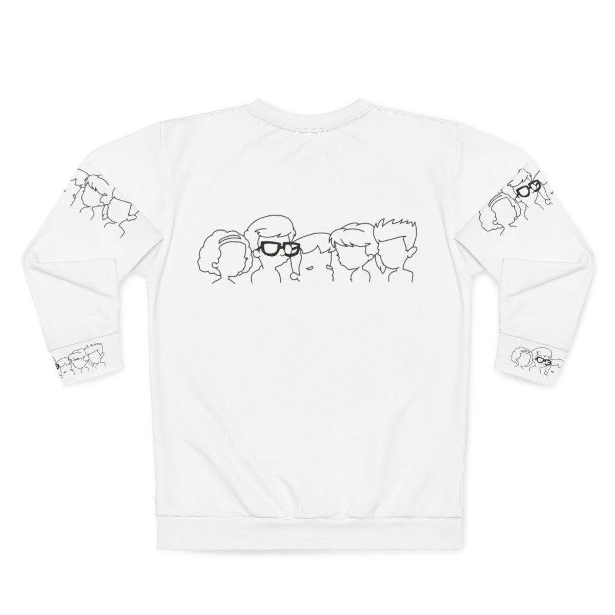 Heads Will Kroll Sweatshirt featuring Big Mouth Netflix TV Show characters - Back