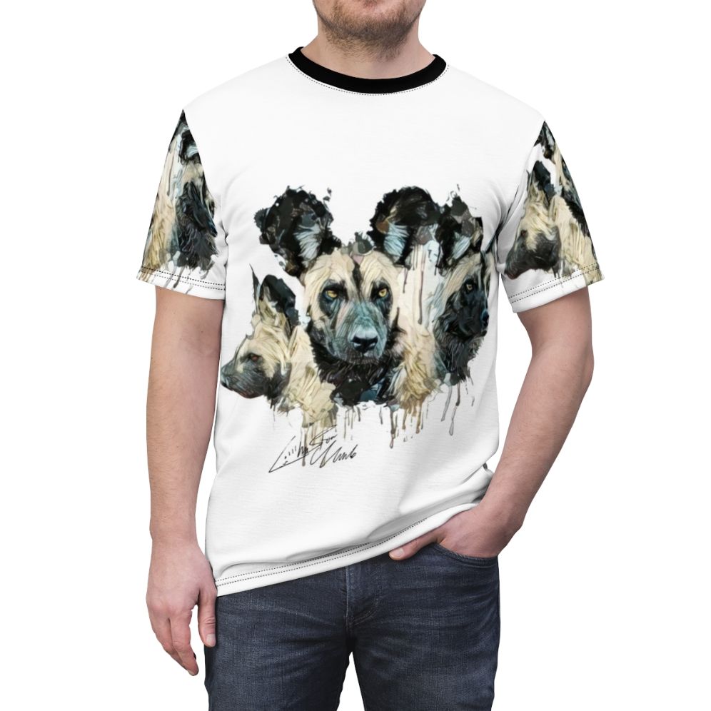 Cerberus Wild Dog Graphic T-shirt - men front