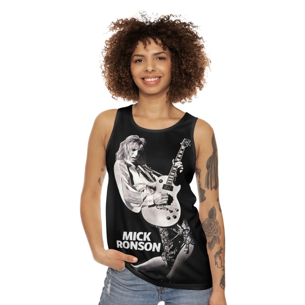 Mick Ronson 1970s Glam Rock Unisex Tank Top - women