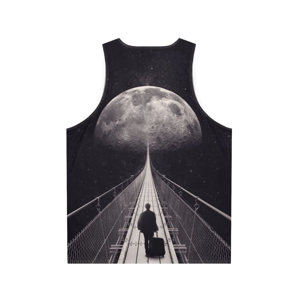 Unisex tank top with a space-inspired design - Back