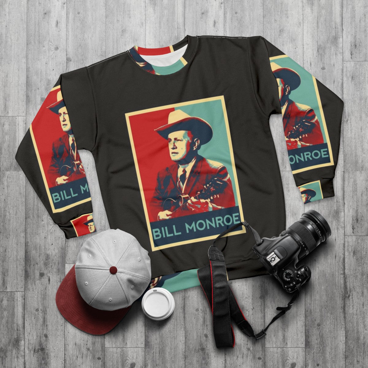 Retro Hope Style Bluegrass Sweatshirt - flat lay