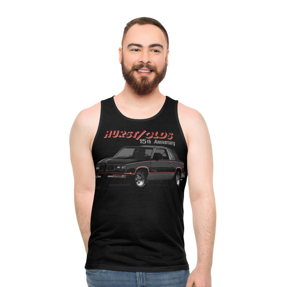 Vintage 1983 Hurst Olds Cutlass Unisex Tank Top - men