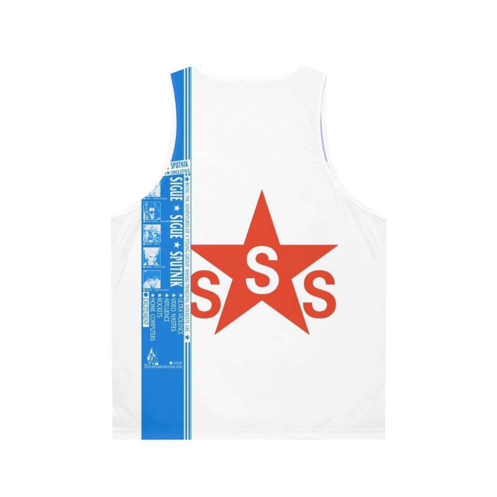 Sigue Sigue Sputnik 1980s cyberpunk unisex tank top - Back