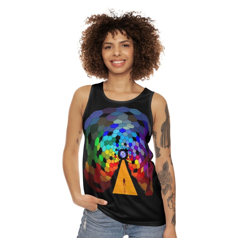 Resistance Unisex Tank Top 2 with Muse Alternative Album Cover Design - women