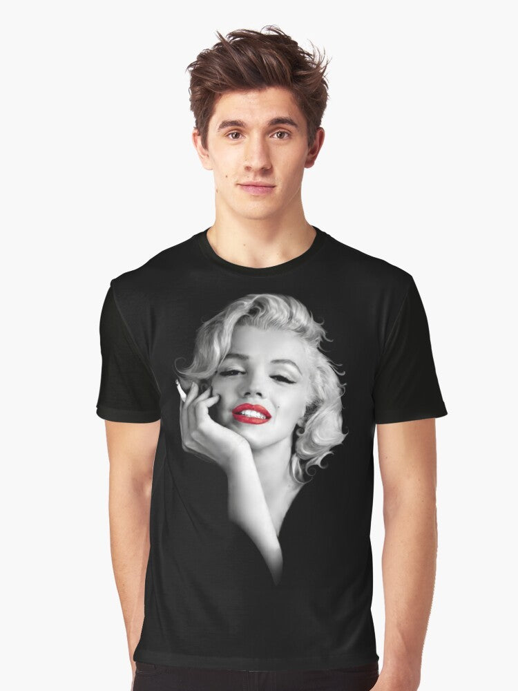 Vintage-style graphic t-shirt featuring Marilyn Monroe's iconic portrait - Men