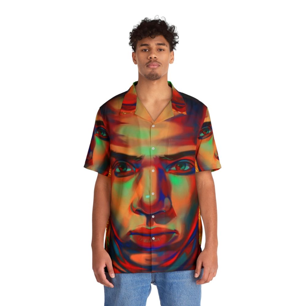 Tyler1 Art Hawaiian Shirt featuring Draven the League of Legends ADC Champion - People Front