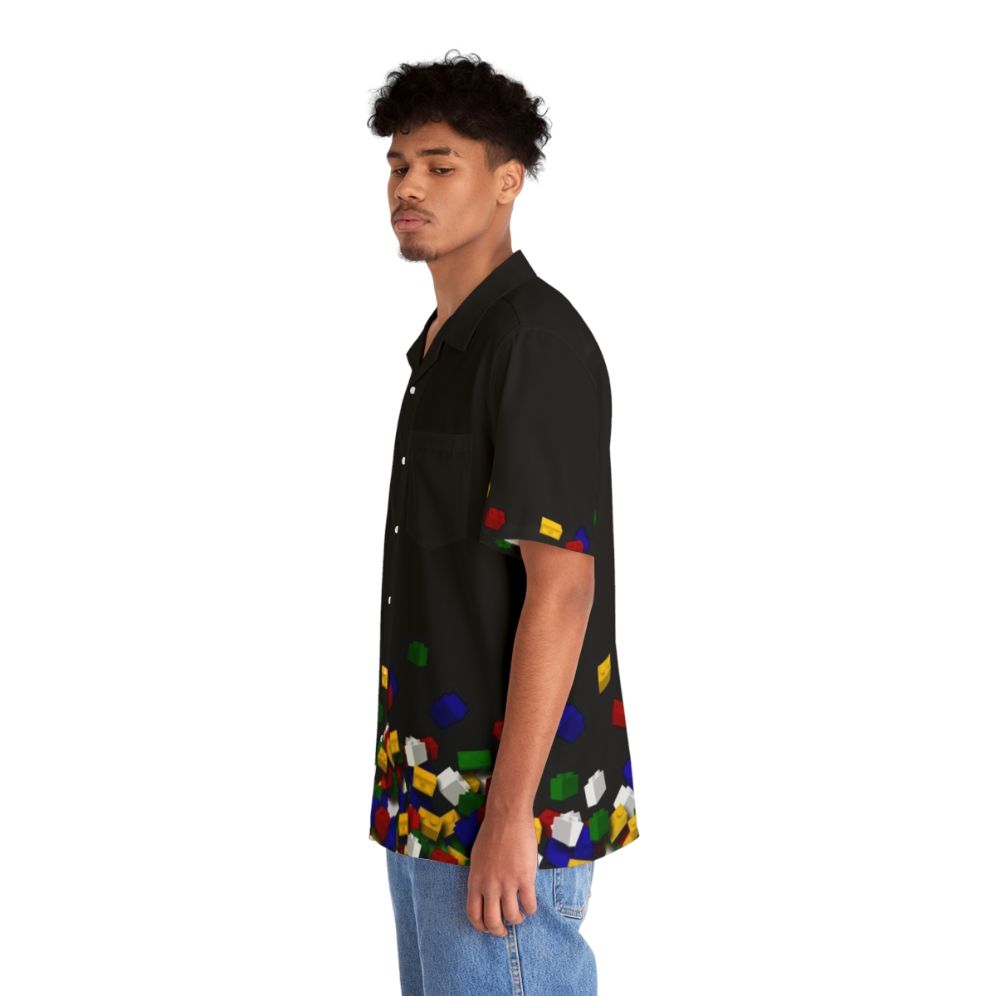 Brick Art Hawaiian Shirt featuring LEGO® inspired design - People Left