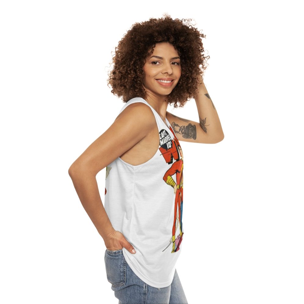 Whiz Comics Golden Age Unisex Tank Top - women side