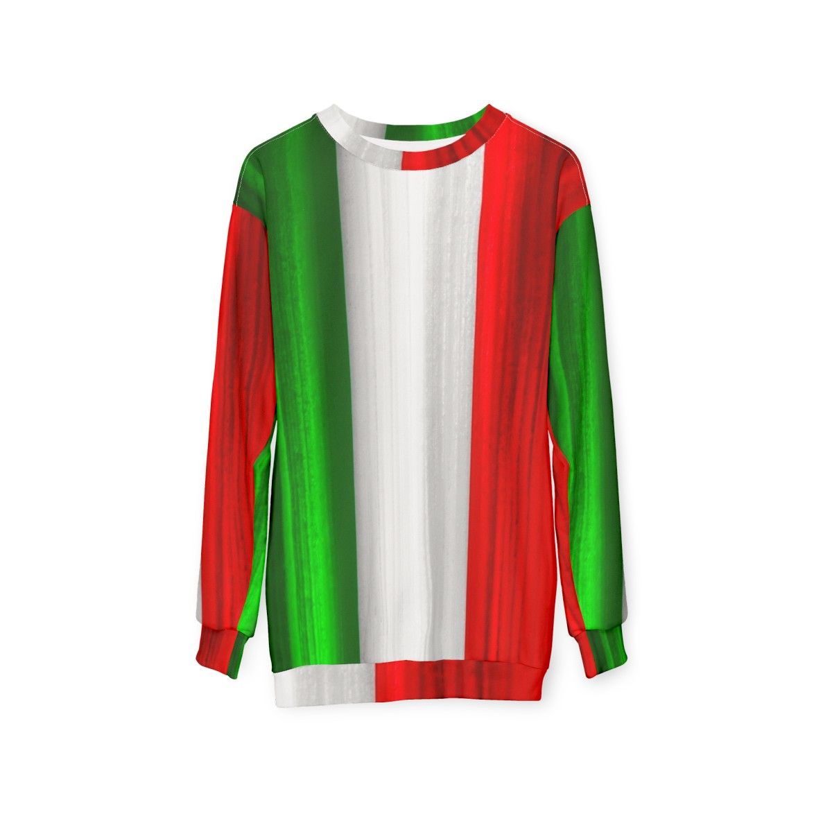 Italian Flag Sweatshirt - hanging