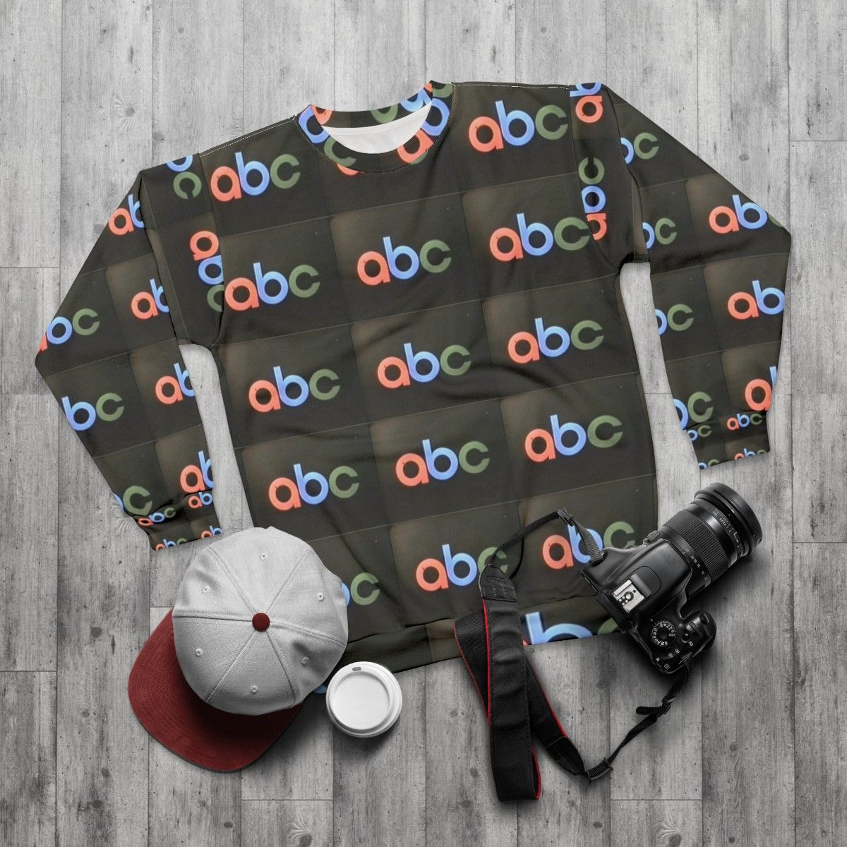 Vintage ABC logo sixties sweatshirt - flat lay