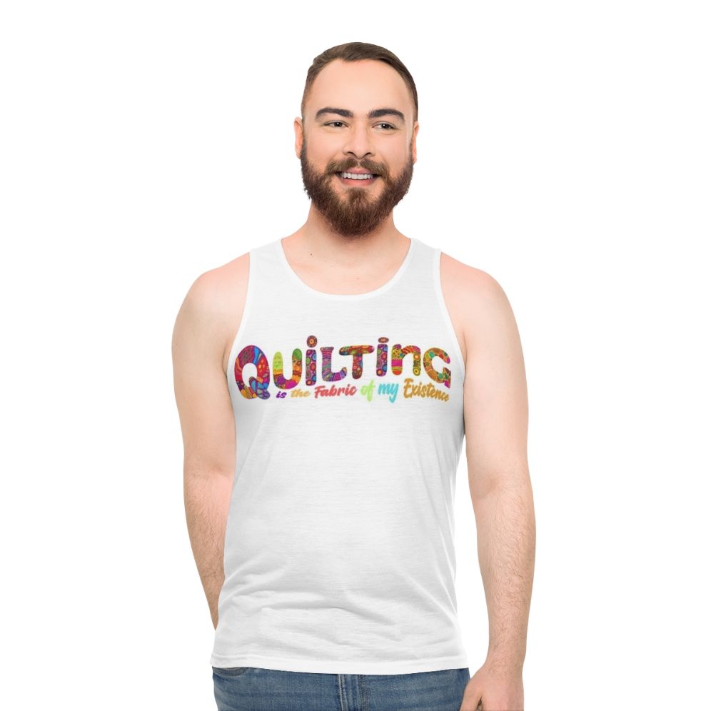 Quilted unisex tank top - men