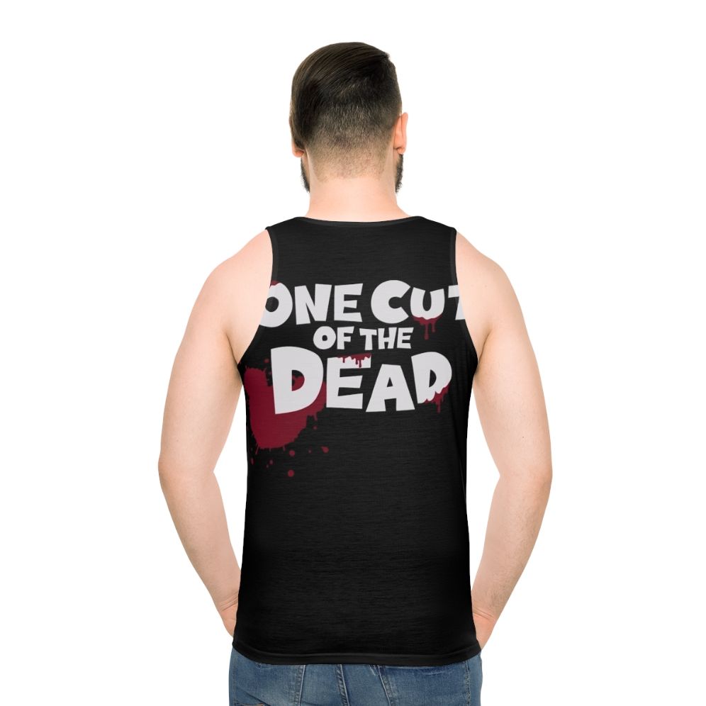 One Cut of the Dead Unisex Horror Comedy Tank Top - men back