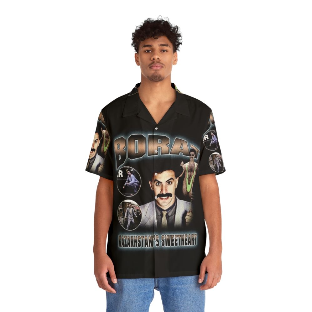 Borat Vintage Hawaiian Shirt - People Front