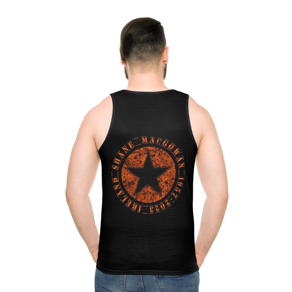 Shane Macgowan Commemorative Unisex Tank Top - men back