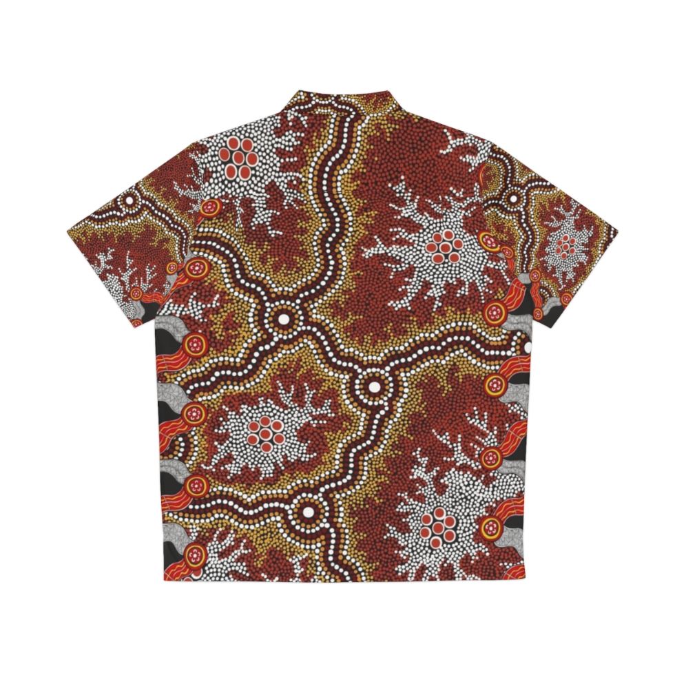 Authentic Aboriginal Art Inspired Hawaiian Shirt - Back