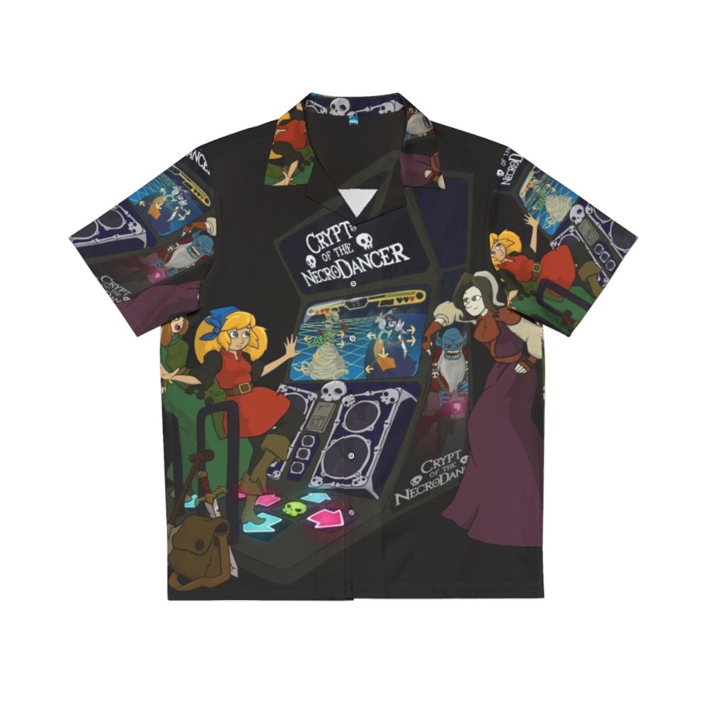 Arcade of the Necrodancer Hawaiian Shirt featuring music-inspired gaming design