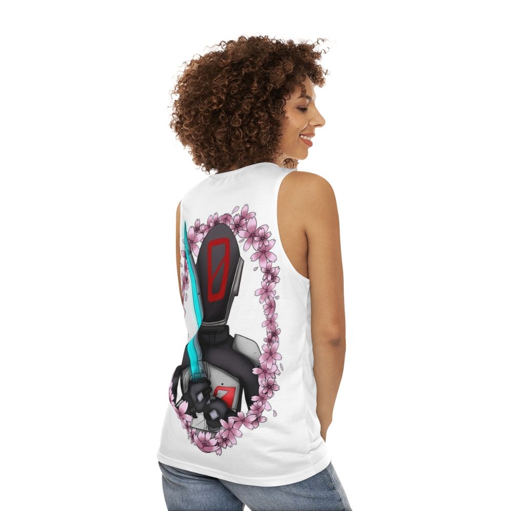 Borderlands Zer0 Cherry Blossom Unisex Tank Top - women back