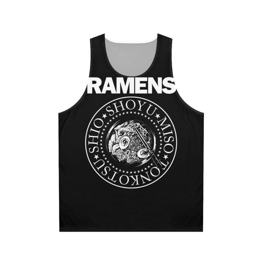 Retro punk rock ramen noodle unisex tank top