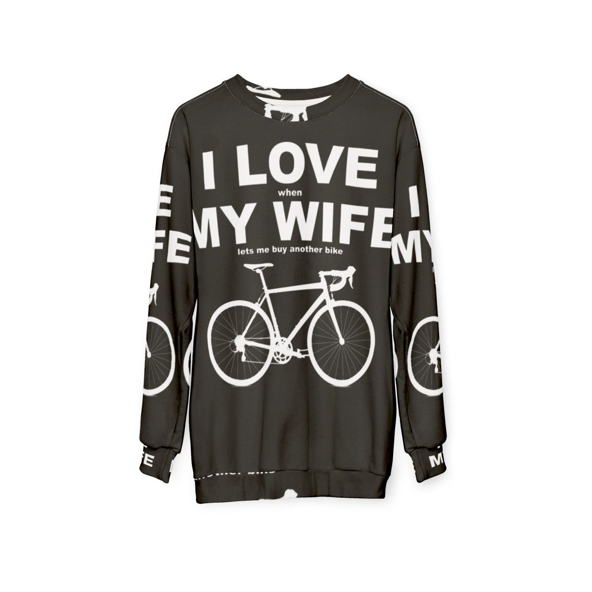 I Love My Wife Sweatshirt - Funny Couple Gift for Husband or Wife - hanging