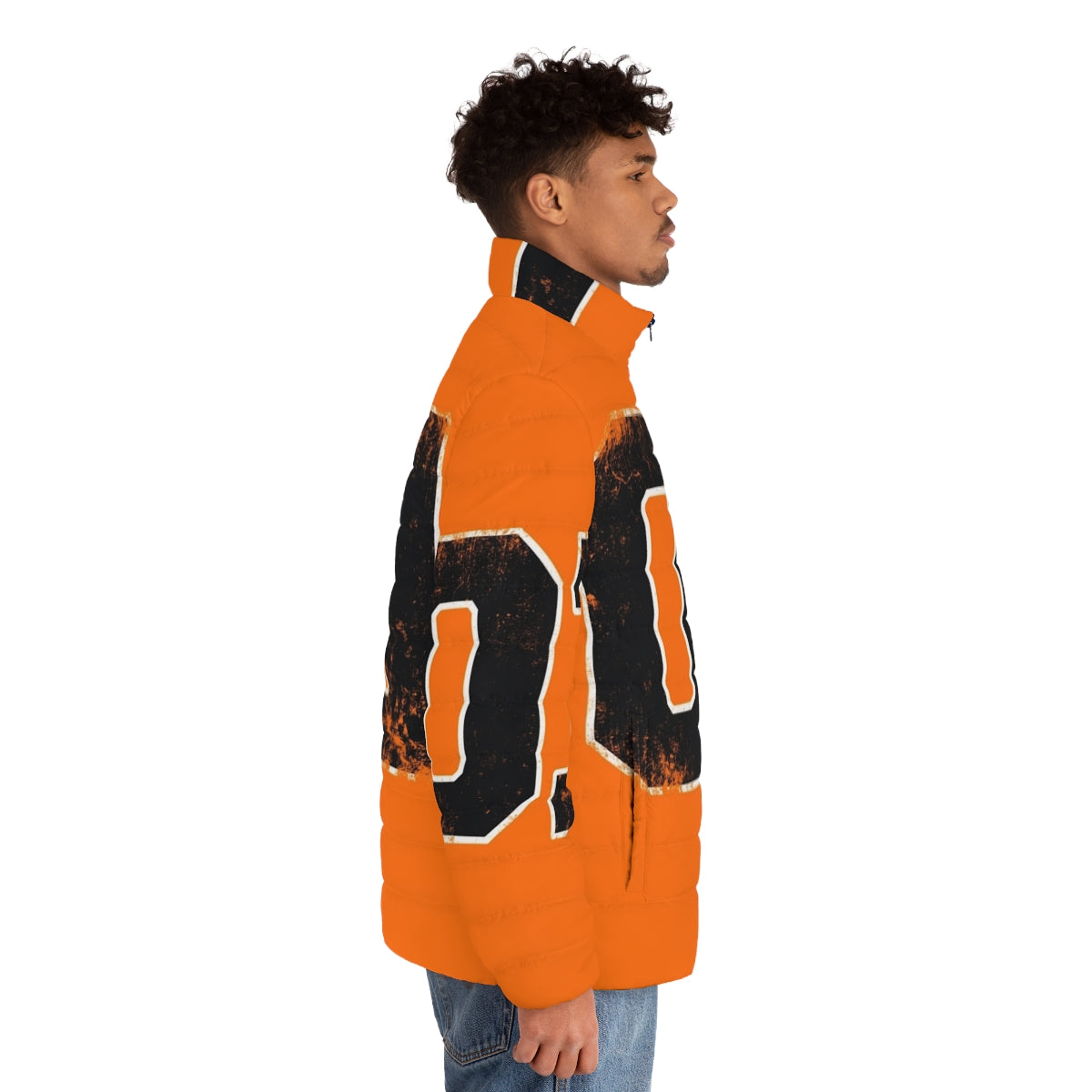 Dukes of Hazzard General Lee Puffer Jacket - Hazzard County Inspired Winter Wear - men side right