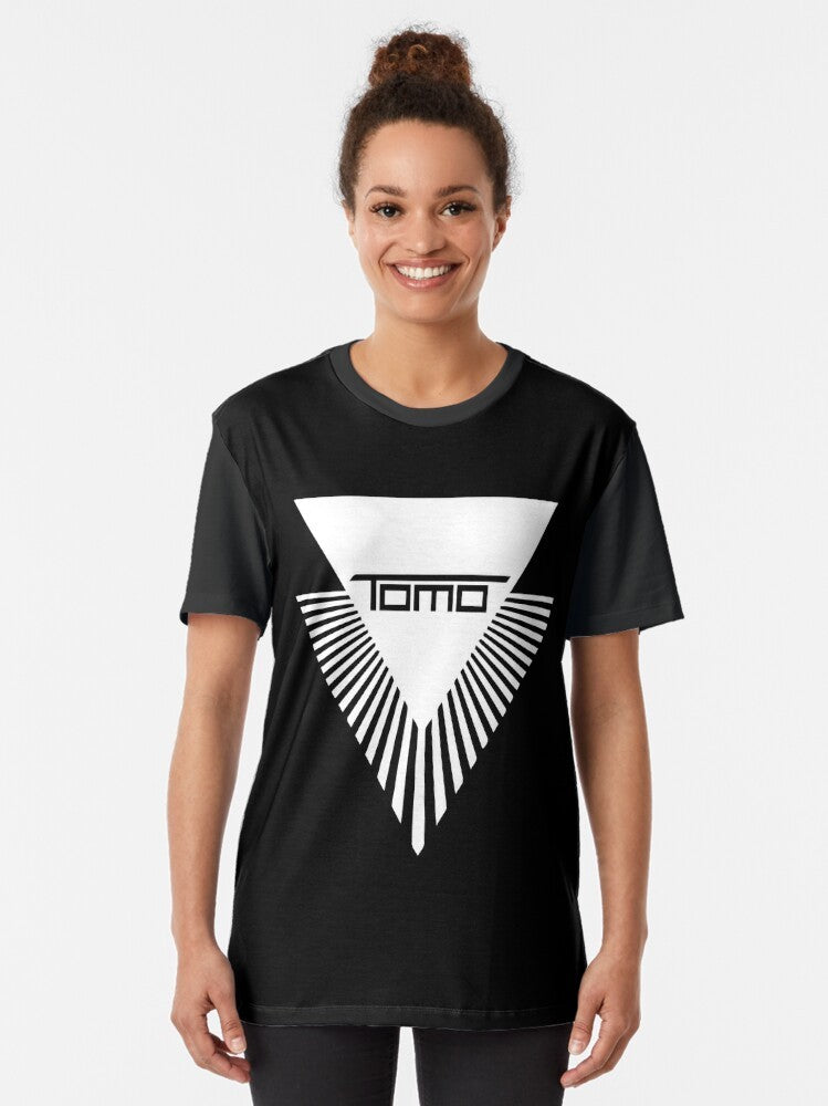 Tomo Graphic White T-Shirt with Tomo Logo Design - Women