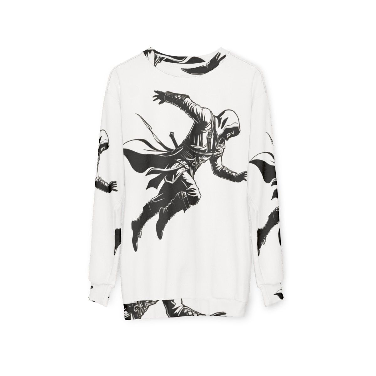 Assassins Creed Silhouette Gaming Sweatshirt - hanging